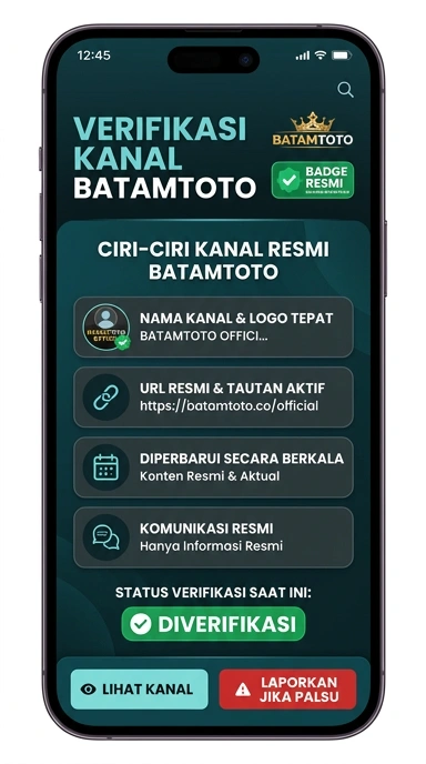 Tampilan kanal resmi batamtoto